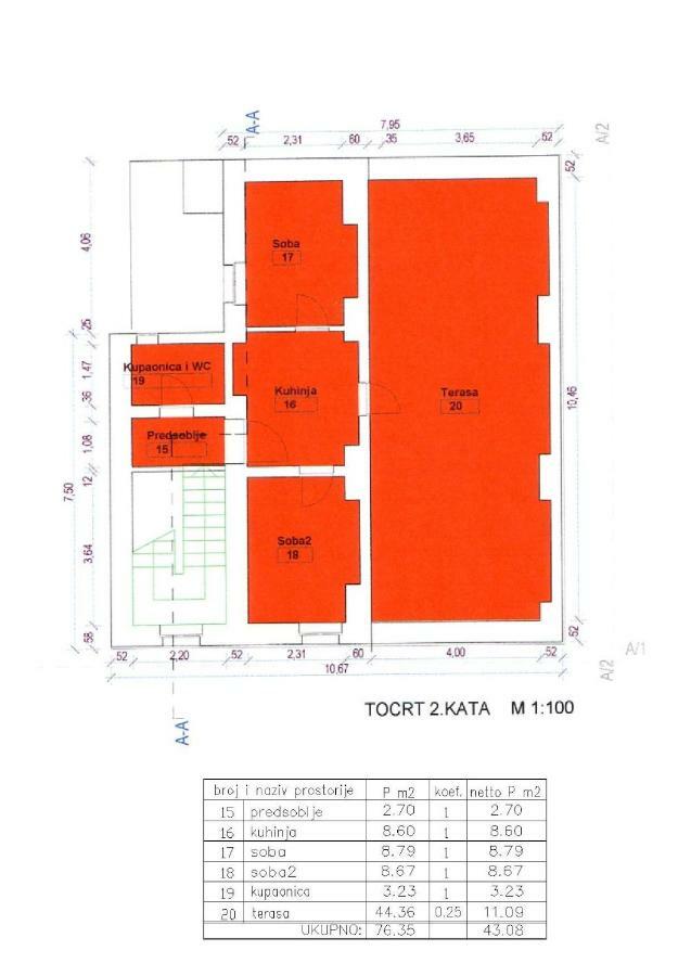 Apartment In Centre With Huge Terace Pula Ngoại thất bức ảnh